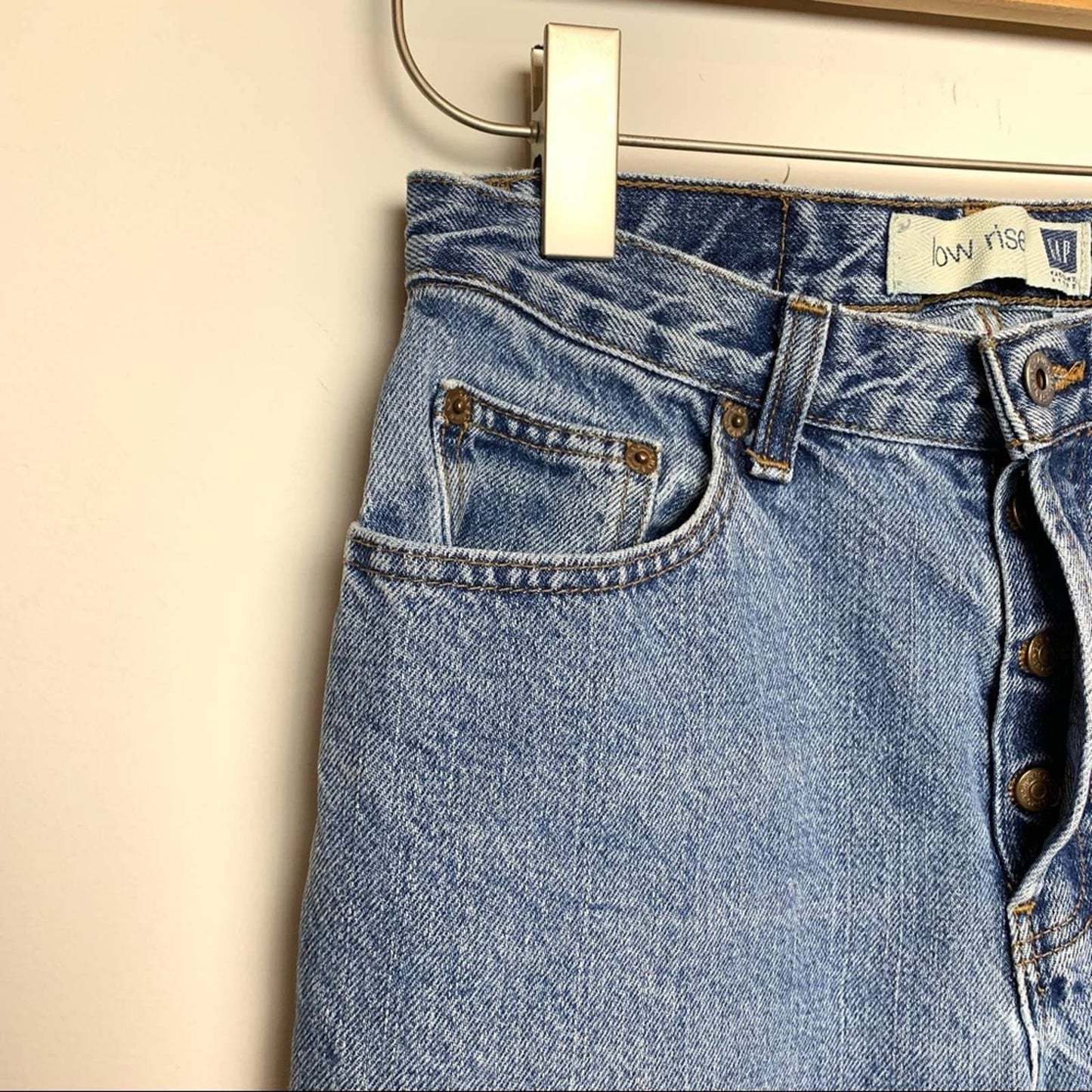 90s Gap Button Fly Mom Jeans Straight Leg 28 Inch Waist