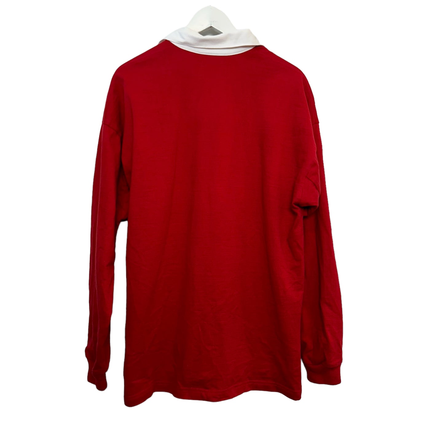 Columbiaknit Rugby Gear Polo Red Long Sleeve Heavyweight