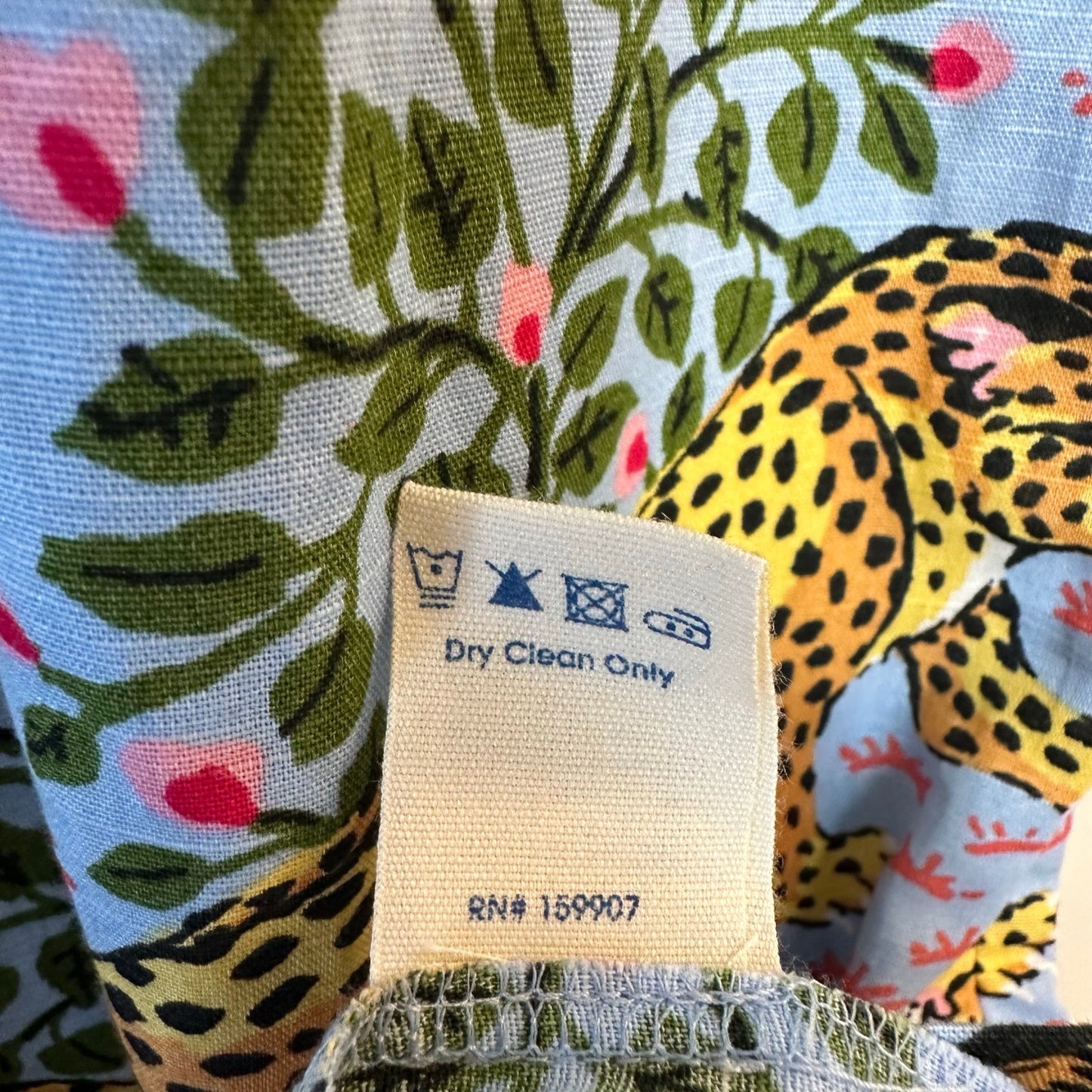 NWT Printfresh Dress Ocean View Shift Bagheera Cotton Linen Animal Small