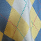 Vintage 80s Christopher Hayes Chunky Knit Argyle Grandpa Sweater Pastel  Cotton XL