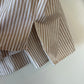 Tuckernuck Button Down Shirt Striped Beige White Cotton Adair Oversized Medium
