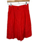 Vintage 90s Elliott Lauren Red Trouser Shorts Long Length Linen 10