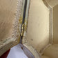 Vintage 70s Wooden Box Bag Yellow Floral Decoupage