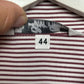 Loro Piana Button Up Dress Shirt Collared Long Sleeve Striped Red Cotton Silk