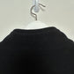 Vintage 90s Jantzen Fleece Pullover Half Zip Black Blue Cozy Warm Medium