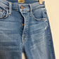 Mother The Tomcat Jeans Denim Play Like a Pirate High Rise Straight Button Fly 26