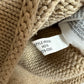 J. Crew Mercantile Roll Neck Sweater Chunky Knit Beige Tan Cotton