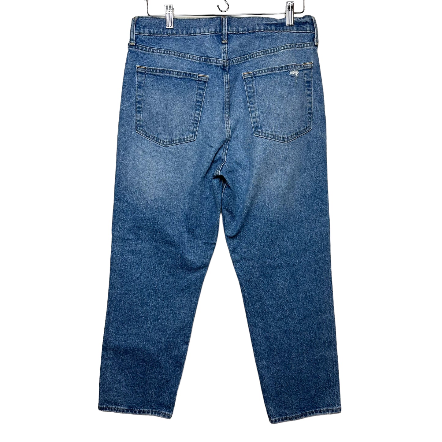 Gap High Rise Cheeky Straight Jeans Denim Medium Wash Indigo 31