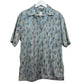 Vintage 90s Burma Bibas Geometric Short Sleeve Button Down Shirt Cotton Medium