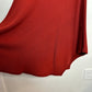 Vintage 80s Pashoot Asymmetrical Hem Skirt Pull On Knit Midi Rust Orange Medium