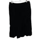 Y2K Giorgio Armani Black Velvet Skirt Pleated Lined Made in Italy 44 8