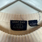 Vintage Gulf Bay Chunky Knit Sweater Crew Neck Pullover Grandpa Cream Cotton Large