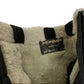 Yves Saint Laurent YSL Wedge Heel Aspen Suede Black Boots Shearling Fur 37.5