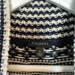 Talbots Fair Isle Navy and White Sweater Turtleneck Chunky Knit Small