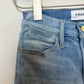 Frame Le High Straight Denim Jeans Crestmont Ankle Crop Light Wash Mid Rise 24