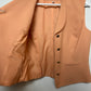 Vintage 80s Bicci Suit Vest with Collar Button Front Peach Wool 8