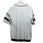 Retro David Taylor Polo Shirt Bold Striped Green White Banded Bottom Large
