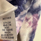 Mother The Square Sweatshirt Purple Tie Dye Rainbow Crewneck Pullover Cotton XS