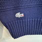 Vintage 70s Izod Sports Lacoste Boat Neck Sweater Navy Blue Small 38