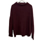 Vince Plush Cashmere Funnel Neck Sweater Maroon Pullover Long Sleeve XL
