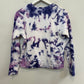 Mother The Square Sweatshirt Purple Tie Dye Rainbow Crewneck Pullover Cotton XS