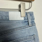 Pistola Lennon High Rise Boot Jean Raw Hem Light Wash Distressed Cropped 26
