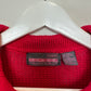 Vintage 90s Tomboy Career Collectables Knit Polo Sweater Cropped Red Medium