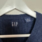 Vintage 90s Gap Cable Knit Sweater Vest Navy Blue 100% Lambswool Small