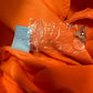 J. McLaughlin Petal Short Scalloped Hem Orange Stretch Cotton 4