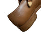 Michael Kors Collection Robbie Leather Monk Strap Oxford Shoes Brown Leather 38