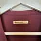 Marine Layer Colette Button Up Top Blouse Long Sleeve Maroon Burgundy Gauze S