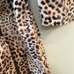 Sea New York Calla Belted Tunic Dress Mini Cheetah Leopard Long Sleeve Brown 4