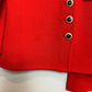 Vintage St. John Collection by Marie Gray Skirt Suit Blazer Red Orange Leopard