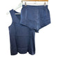 New With Tags Quince 100% Washable Silk Tank Pajama Set indigo Blue Small