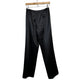 Vintage 90s Talbots Black Silk Trouser Pants High Rise Straight Leg 4