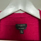 Talbots Cashmere Cardigan Sweater Cable Knit Open Front Raspberry Medium Petite