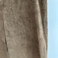 Vintage 90s Jones New York Country Suede Leather Midi Maxi Skirt Brown 10