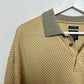 Retro Pebble Beach Polo 60s Two-Ply Cotton Yellow Geometric Large