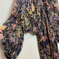 IRO Paris Ramona Dress Ruffle Trimmed Metallic Printed Chiffon Midi 40