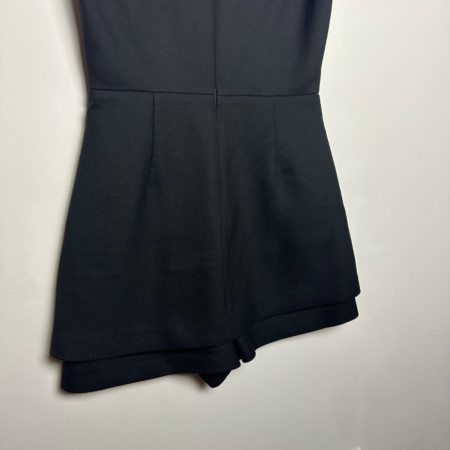 Maje Irisa Romper Black Sleeveless Playsuit Pinafore V Neck Jumper 38 Medium