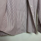 Loro Piana Button Up Dress Shirt Collared Long Sleeve Striped Red Cotton Silk