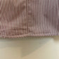 Loro Piana Button Up Dress Shirt Collared Long Sleeve Striped Red Cotton Silk
