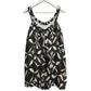 Athropologie Tiered Gauze Bubble Hem Mini Dress Brown Pattern Medium