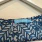 J. McLaughlin Sora Tunic Cover Up Caftan Blue Pattern Blouse XS/S