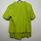 Vintage Lilly Sports Lime Green Skirt Set Skort and Matching Top Medium Petite