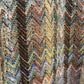 Vintage 90s Casalana Grandpa Sweater Chunky Knit Rainbow Chevron V Neck Medium