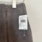 NWT Blank NYC High Altitude Leather Mini Skirt Suede Side Zip Grey 26