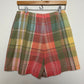 Vintage 90s Liz Claiborne Liz Sport Plaid Skirt Skirt with Shorts Cotton 8