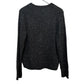 Madewell Donegal Wrap Front Pullover Sweater in Coziest Yarn Charcoal Gray Large