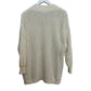 Cabi Croquet Pullover Chunky Knit Sweater Cream Low V-Neckline Preppy Medium